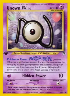 Pokémon-Karte Unown [N] 050/075