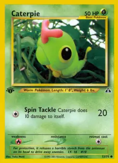 Pokémon-Karte Caterpie 053/075