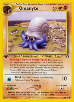 Pokémon-Karte Omanyte 060/075