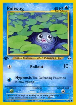 Pokémon-Karte Poliwag 062/075