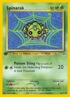 Pokémon-Karte Spinarak 064/075