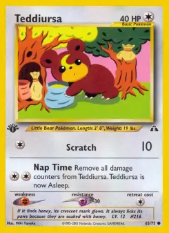 Pokémon-Karte Teddiursa 065/075