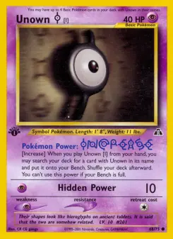 Pokémon-Karte Unown [I] 068/075