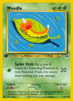 Pokémon-Karte Weedle 070/075