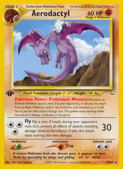 Pokémon-Karte Aerodactyl 015/064