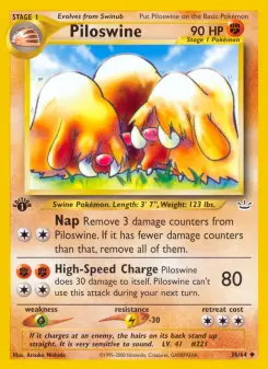 Pokémon-Karte Piloswine 036/064