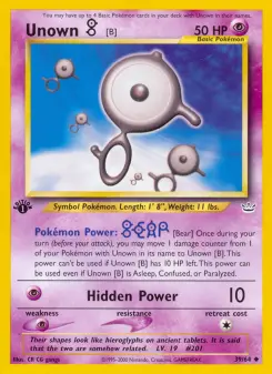 Pokémon-Karte Unown [B] 039/064