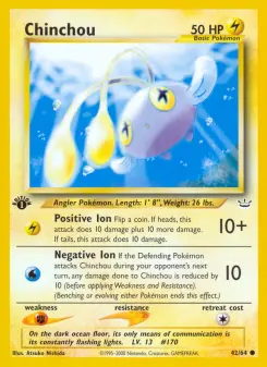Pokémon-Karte Chinchou 042/064
