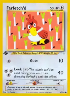 Pokémon-Karte Farfetch'd 043/064