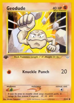 Pokémon-Karte Geodude 044/064
