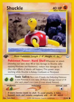 Pokémon-Karte Shuckle 051/064