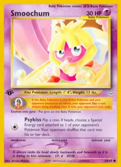 Pokémon-Karte Smoochum 054/064