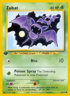 Pokémon-Karte Zubat 059/064