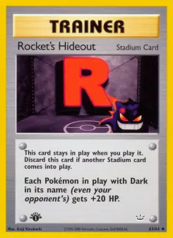 Pokémon-Karte Rocket's Hideout 063/064