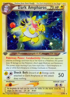 Pokémon-Karte Dark Ampharos 001/105