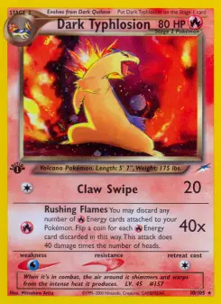 Pokémon-Karte Dark Typhlosion 010/105