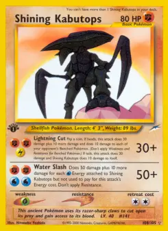 Pokémon-Karte Shining Kabutops 108/105