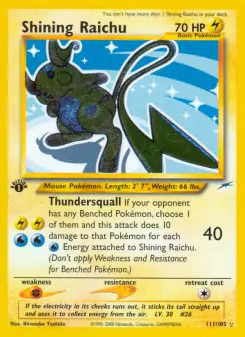 Pokémon-Karte Shining Raichu 111/105
