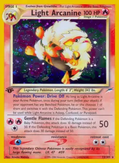 Pokémon-Karte Light Arcanine 012/105
