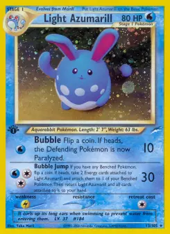 Pokémon-Karte Light Azumarill 013/105