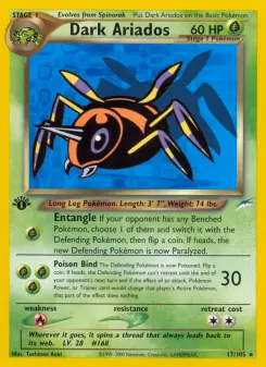 Pokémon-Karte Dark Ariados 017/105