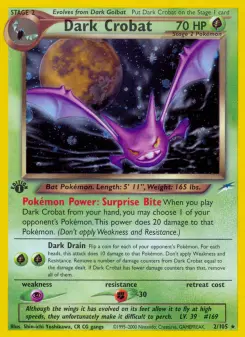 Pokémon-Karte Dark Crobat 002/105