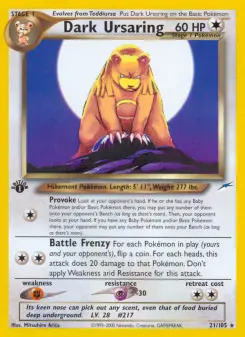 Pokémon-Karte Dark Ursaring 021/105