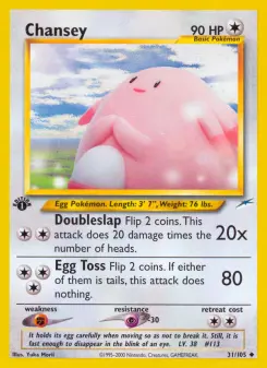 Pokémon-Karte Chansey 031/105