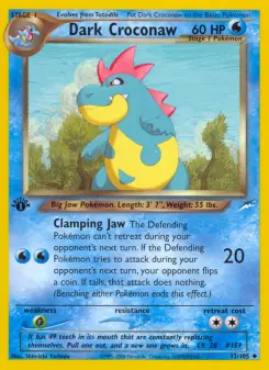 Pokémon-Karte Dark Croconaw 032/105