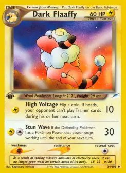 Pokémon-Karte Dark Flaaffy 034/105