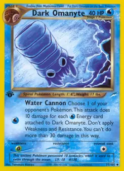 Pokémon-Karte Dark Omanyte 037/105