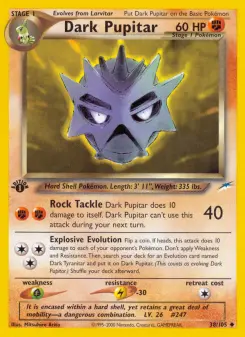 Pokémon-Karte Dark Pupitar 038/105