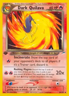 Pokémon-Karte Dark Quilava 039/105