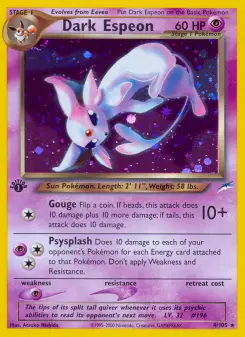 Pokémon-Karte Dark Espeon 004/105