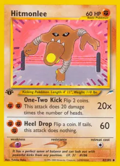 Pokémon-Karte Hitmonlee 042/105