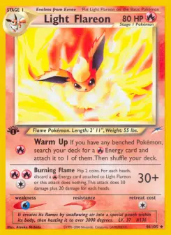 Pokémon-Karte Light Flareon 046/105