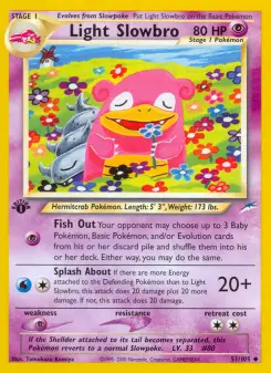 Pokémon-Karte Light Slowbro 051/105
