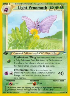 Pokémon-Karte Light Venomoth 053/105