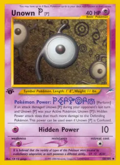 Pokémon-Karte Unown [P] 058/105
