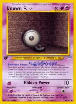 Pokémon-Karte Unown [Q] 059/105