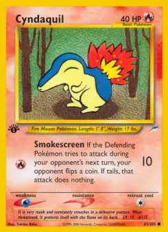 Pokémon-Karte Cyndaquil 061/105