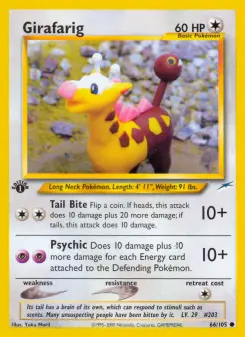 Pokémon-Karte Girafarig 066/105