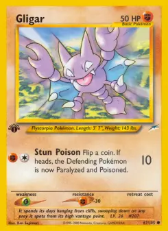 Pokémon-Karte Gligar 067/105