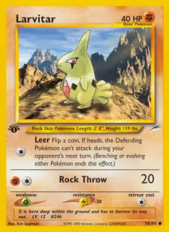 Pokémon-Karte Larvitar 070/105