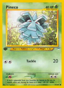Pokémon-Karte Pineco 077/105