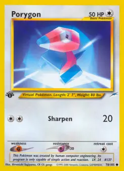 Pokémon-Karte Porygon 078/105