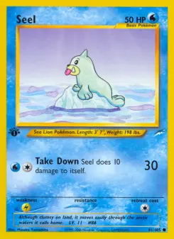 Pokémon-Karte Seel 081/105