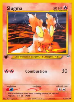 Pokémon-Karte Slugma 082/105