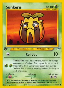 Pokémon-Karte Sunkern 083/105