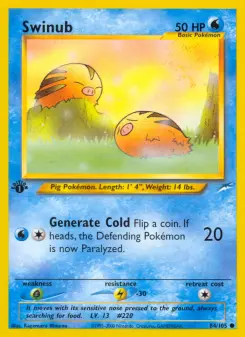 Pokémon-Karte Swinub 084/105